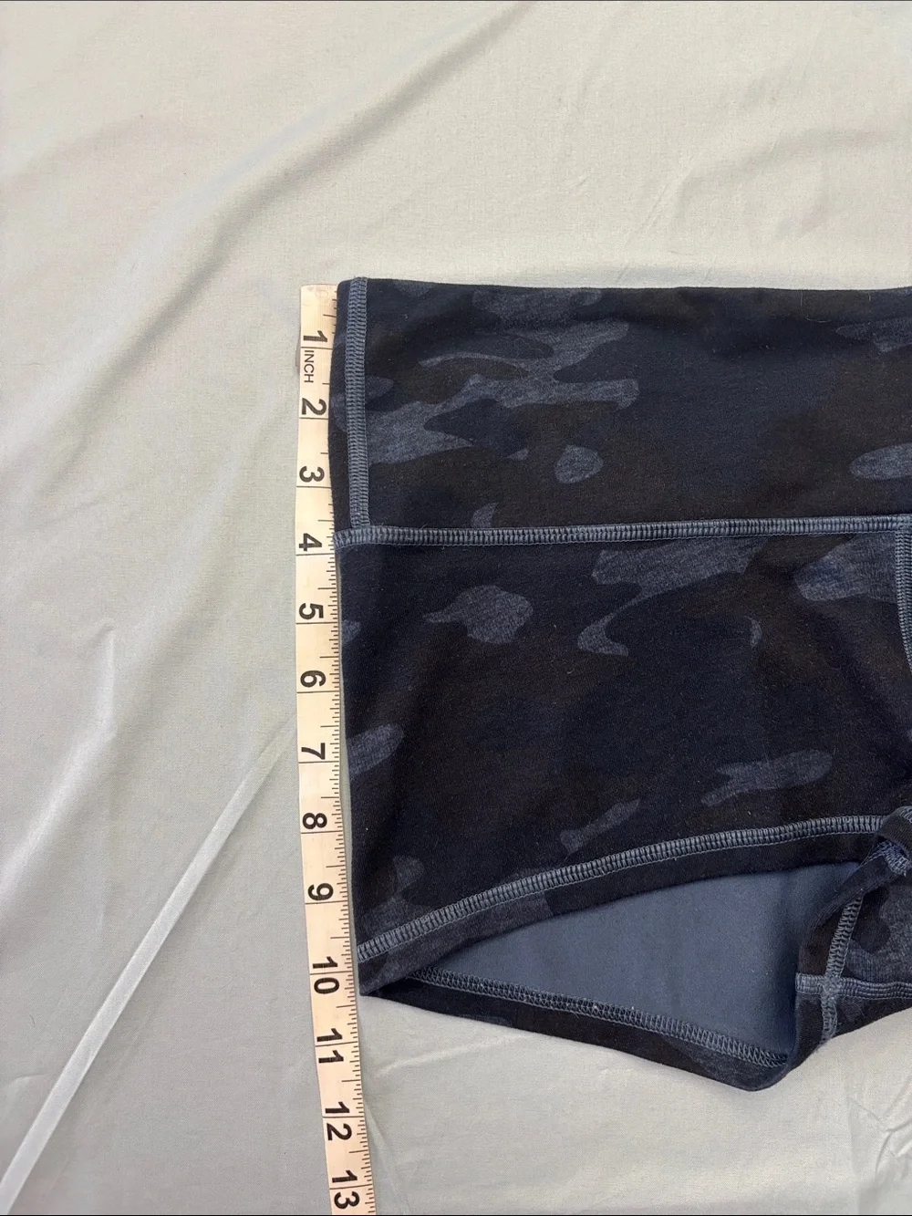 lululemon athletica Dark Blue and  Gray Camo Athletic Shorts